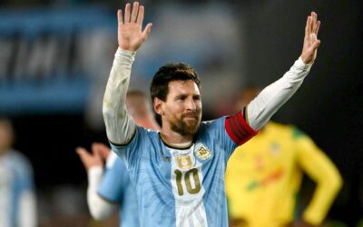 Lionel Messi scorer i sin sidste kamp for Argentina